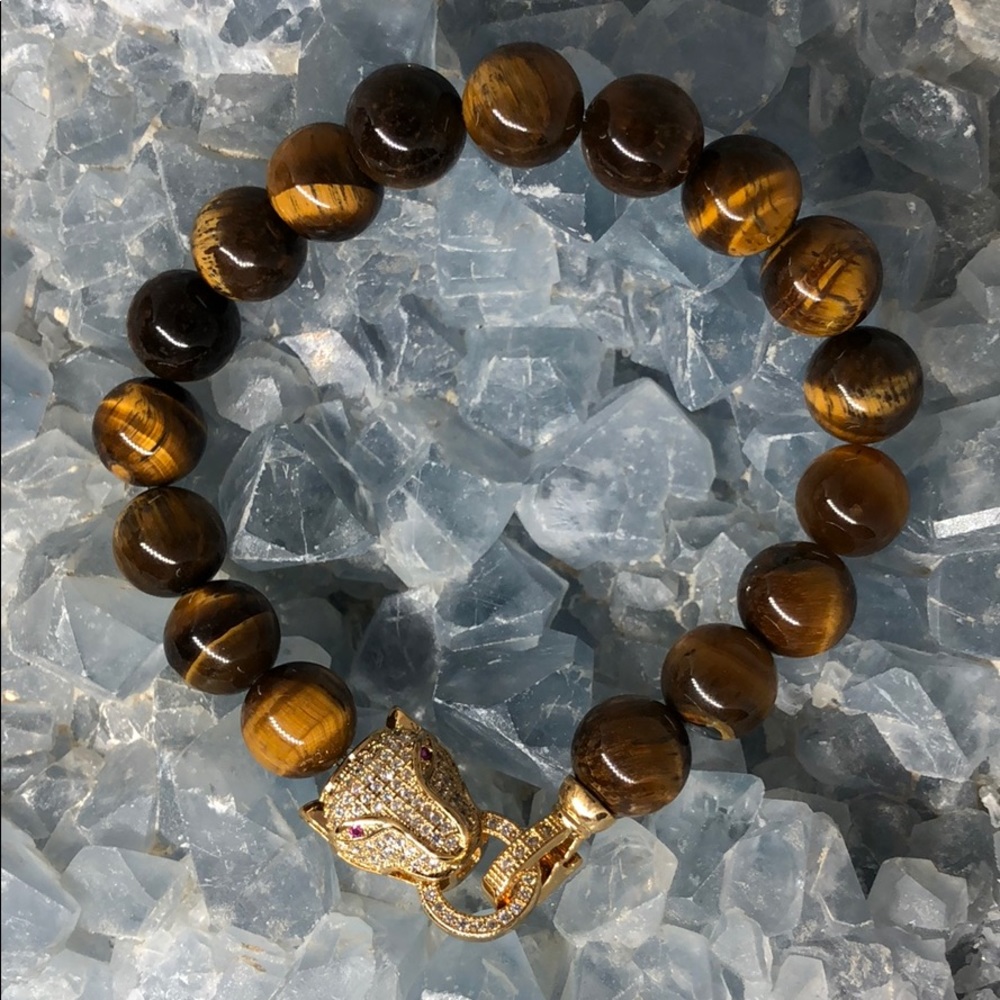 NEW 🚻 Natural Gemstone Tigers Eye Bracelet
